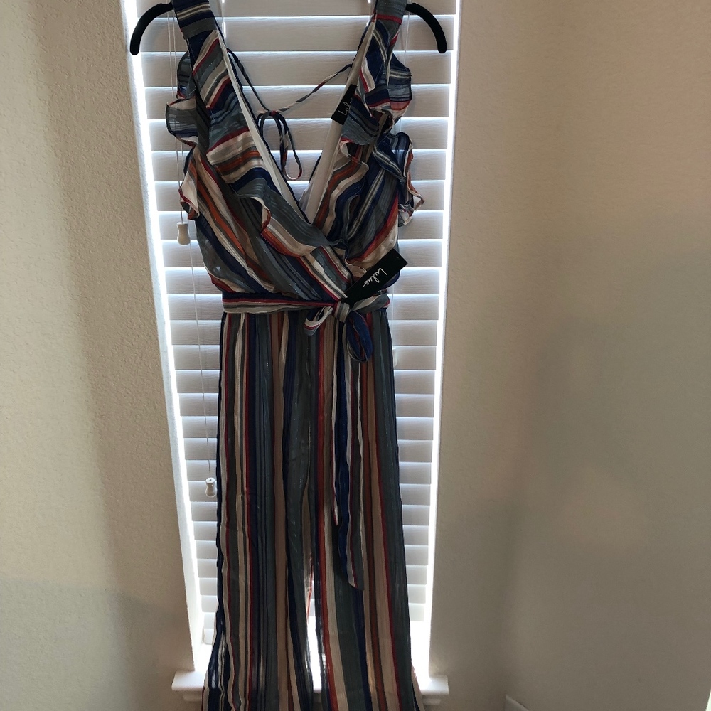 Multi Stripe Jumpsuit - Picture 4 of 4